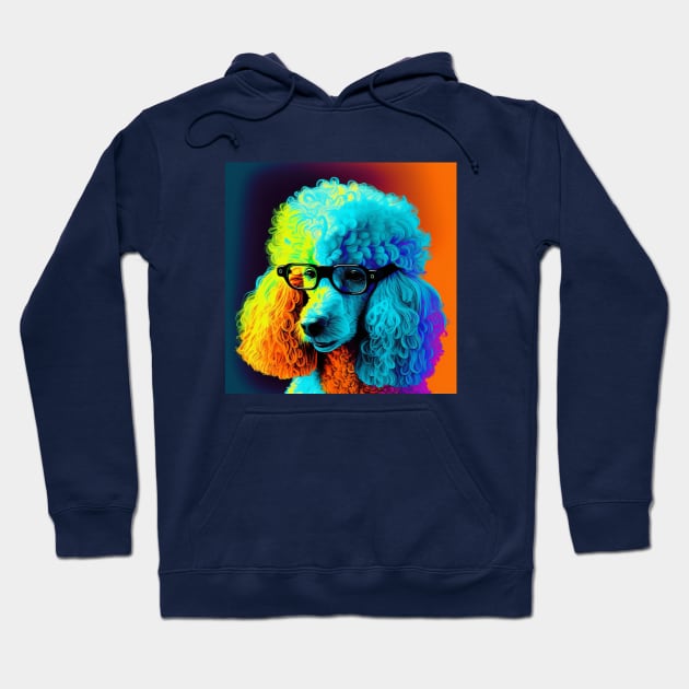 Nerdy Pop Art Poodle Hoodie by Star Scrunch